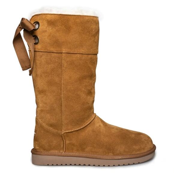Koolaburra By UGG Women's Andrah Tall Chesnut Boots Size 10 - Picture 1 of 10